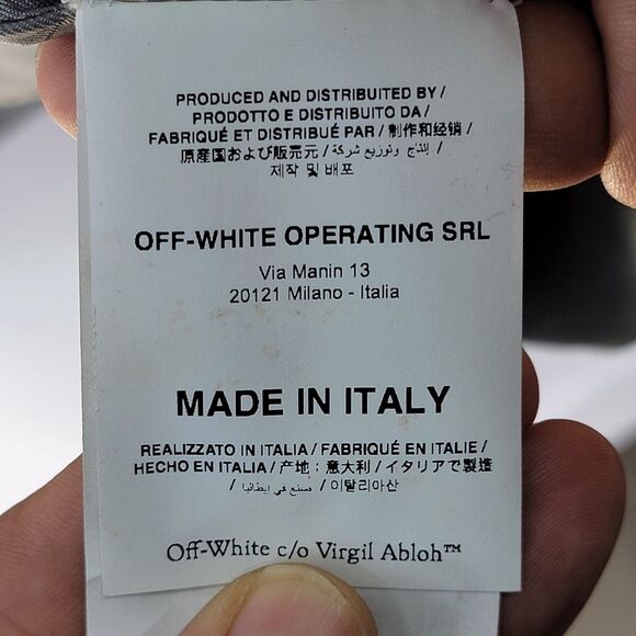 NWT Virgil Abloh 2013 OFF-WHITE Adam Gray Leather Single Breasted Blazer M - Picture 6 of 15